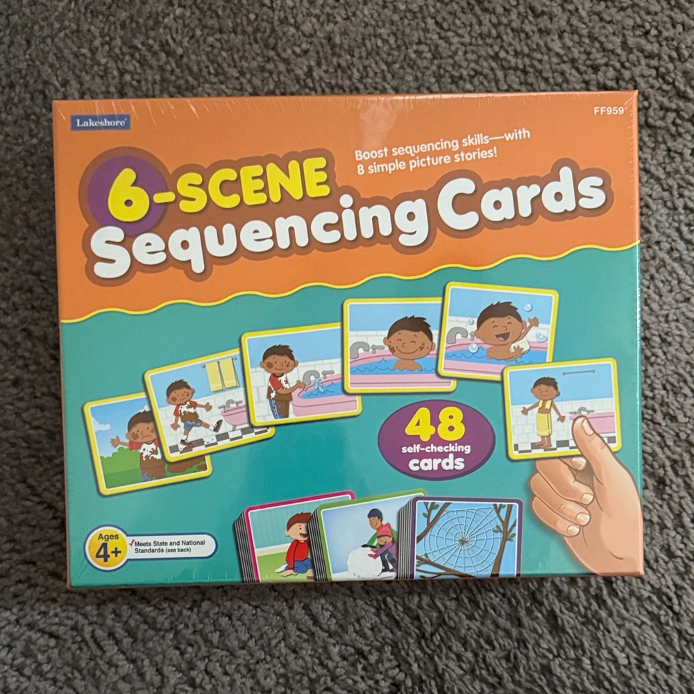 Lakeshore 6-Scene Sequencing Cards - Multicolor